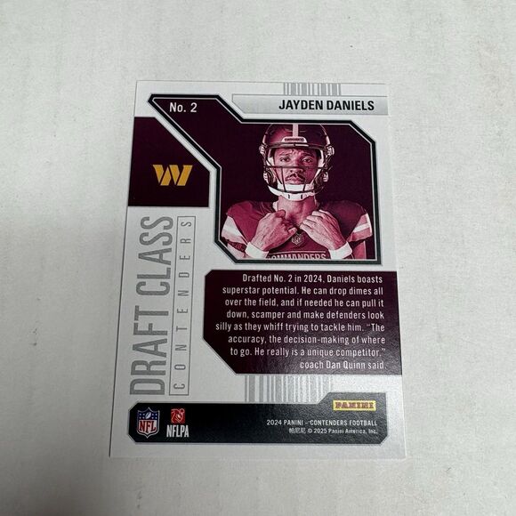 2024 Panini Contenders - Jayden Daniels Draft Class Rookie Card - #2 RC - Picture 4 of 6